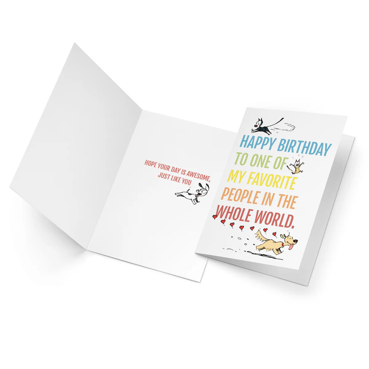'Favorite People' Birthday Greeting Card - Image 3