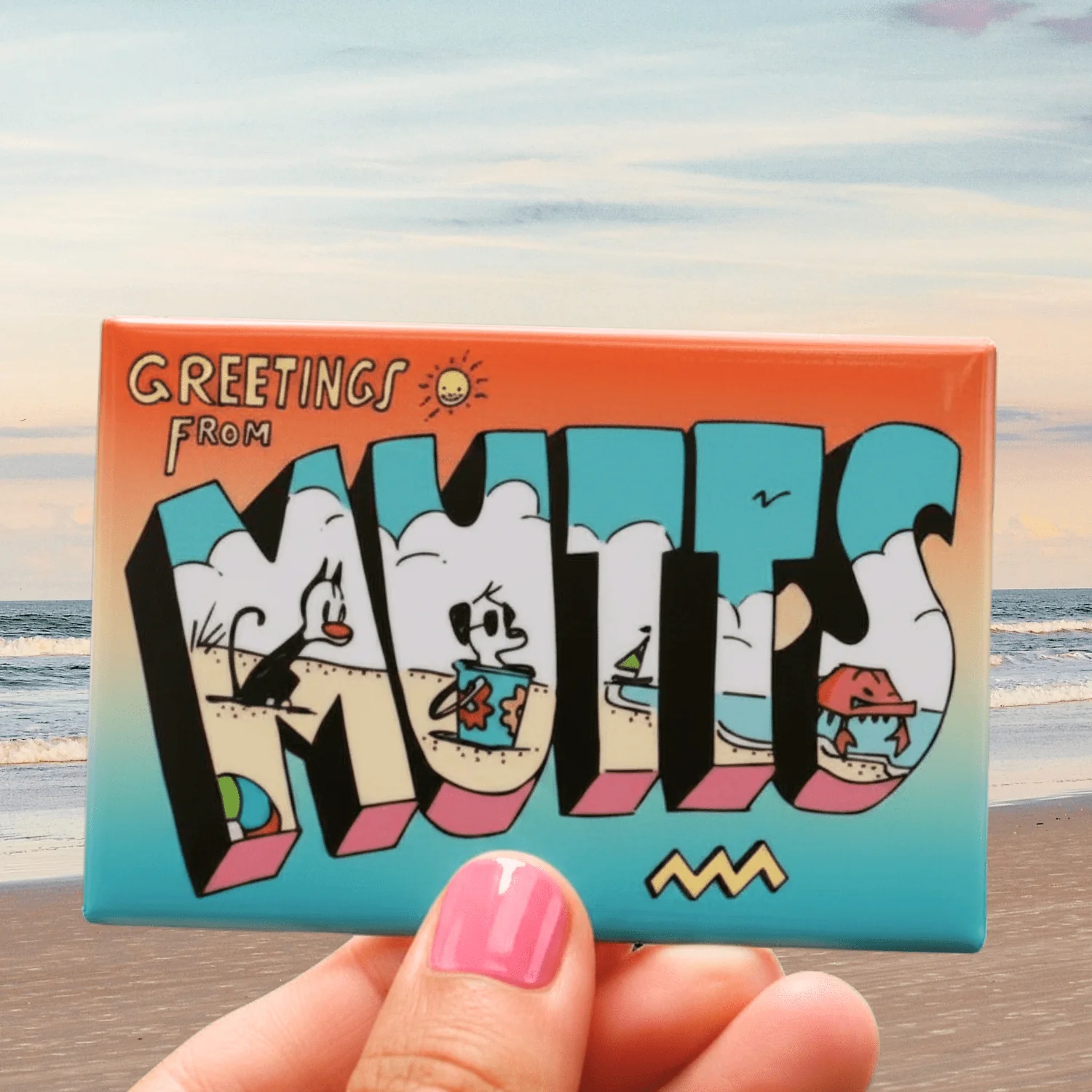 'Greetings From the Shore' Magnet