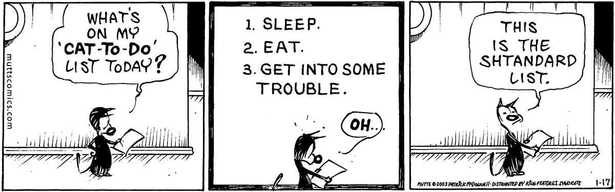 January 17 2003, Daily Comic Strip