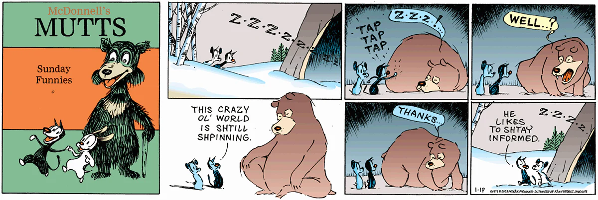 January 19 2003, Sunday Comic Strip