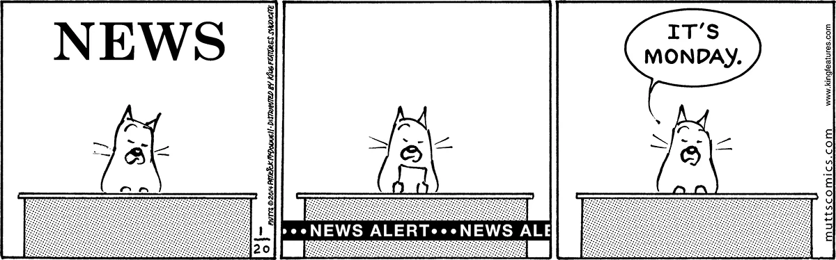 January 20 2014, Daily Comic Strip