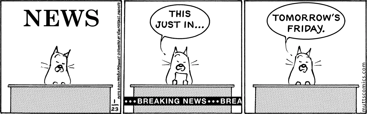 January 23 2014, Daily Comic Strip