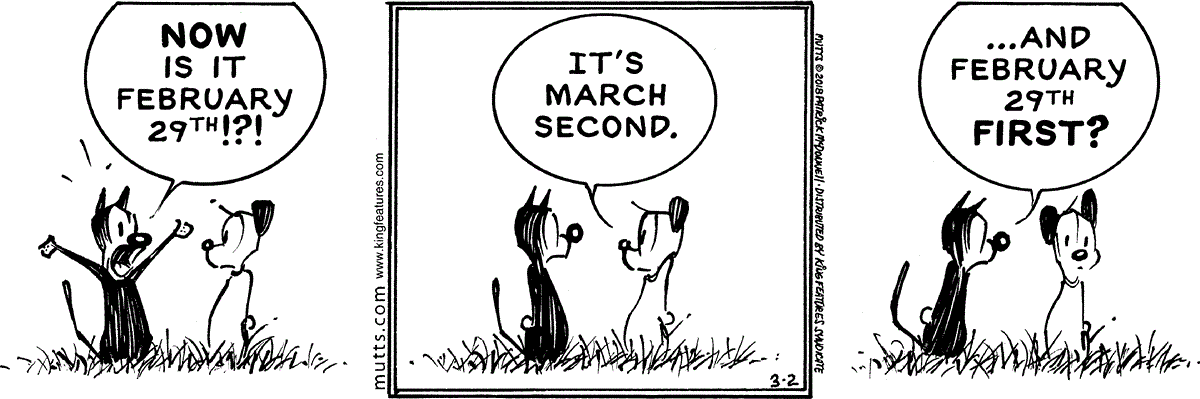 March 2 2018, Daily Comic Strip