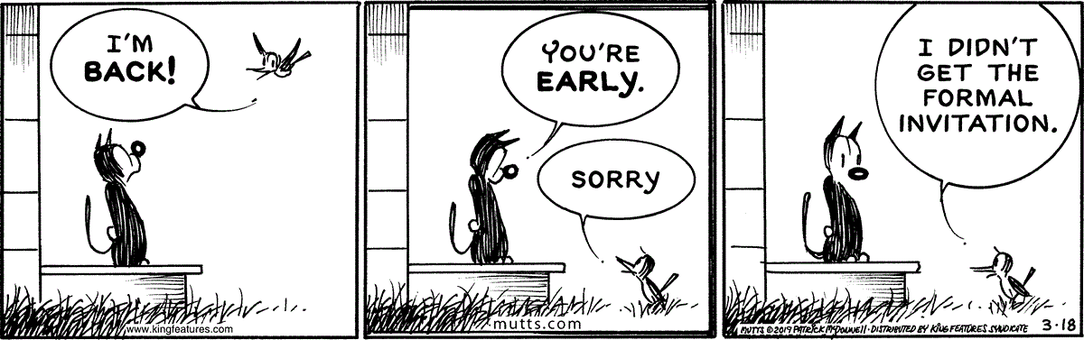March 18 2019, Daily Comic Strip