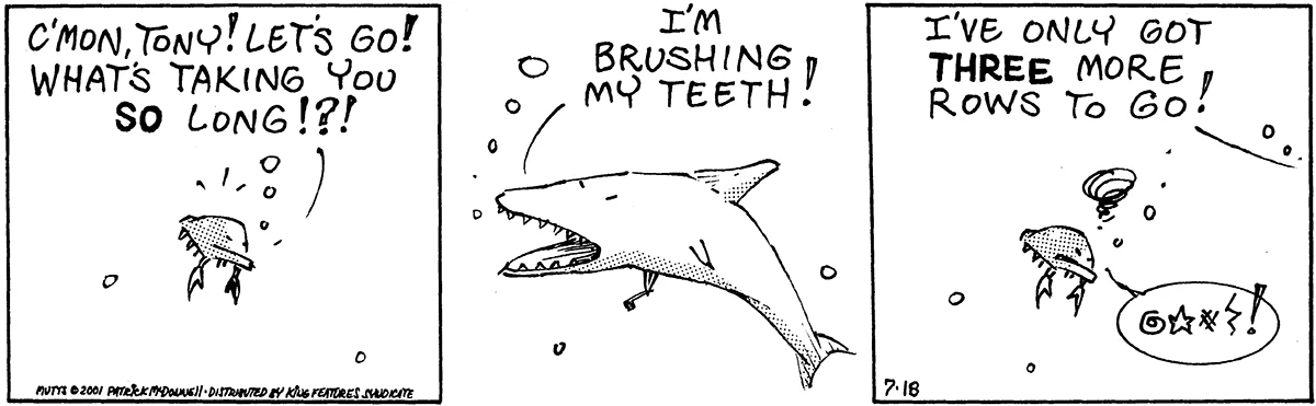 July 18 2001, Daily Comic Strip
