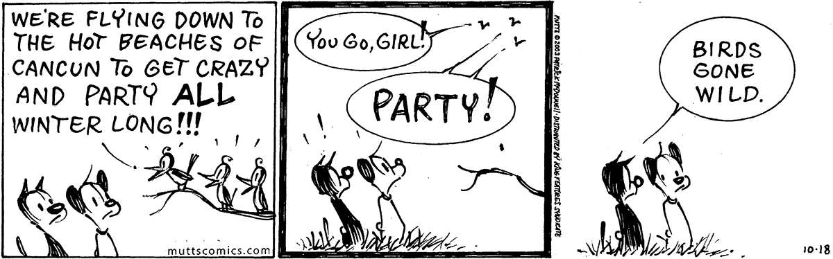 October 18 2003, Daily Comic Strip