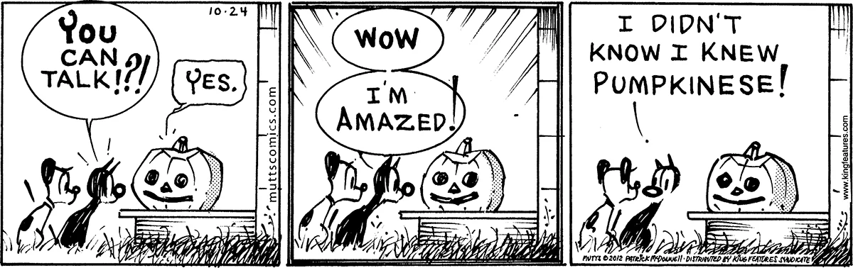 October 24 2012, Daily Comic Strip