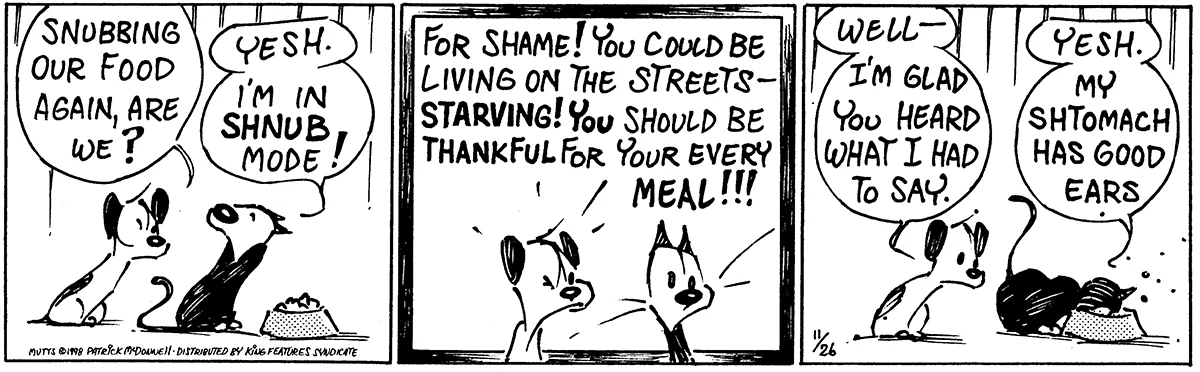 November 26 1998, Daily Comic Strip